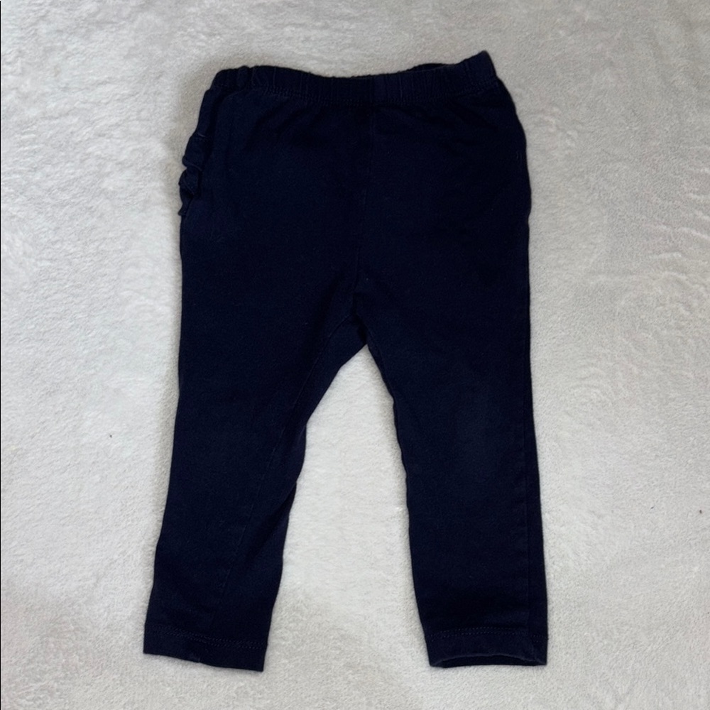 old navy 12-18 month Navy Blue ruffle bum Leggings baby girl clothing